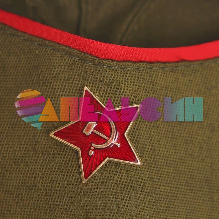 Костюм Военный 3в1 (гимнастерка, пилотка, ремень) 120-130см 2277766-ПРОКАТ