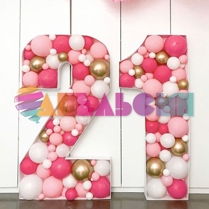Каркас цифра 120см белый 2 КЦ2/120