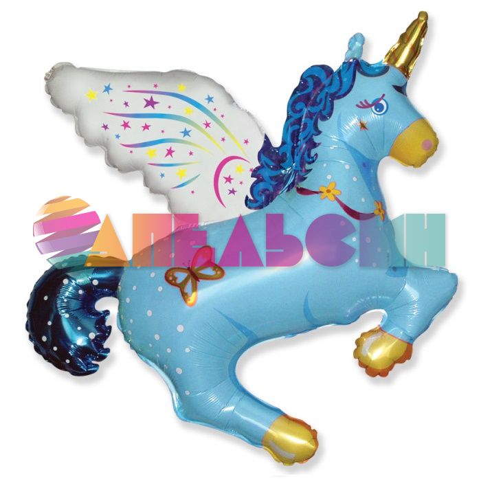 Мини фигура Единорог волшебный голубой F16"/41см (Испания) 902658A