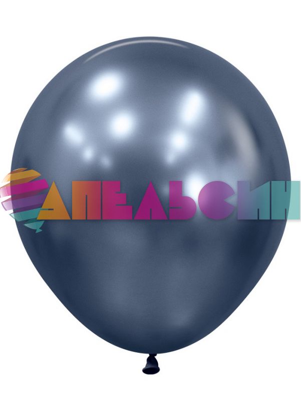 Шар хром Синий S18"/46см (944) Reflex Galaxy Blue галактический 6шт/уп (Колумбия) 420790