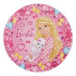 Тарелка Барби с собачкой/ Barbie 23см 6шт/уп картон 30298 1442667