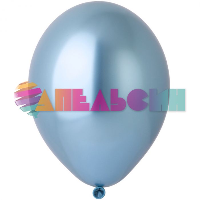 Шар хром Голубой В105/36см (605) Glossy Blue 12шт/уп (Бельгия) 1102-2605