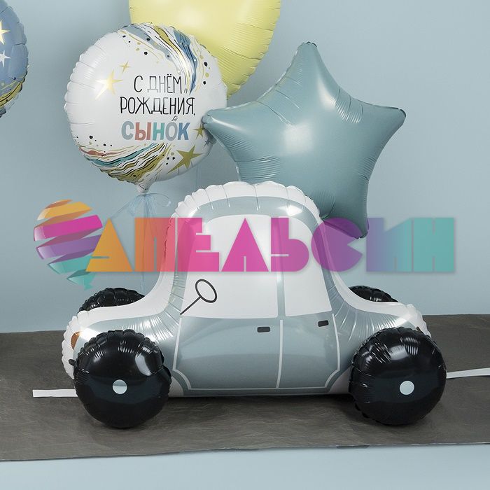 Шар звезда Бирюза AG19"/48см бриз (Россия) 224135