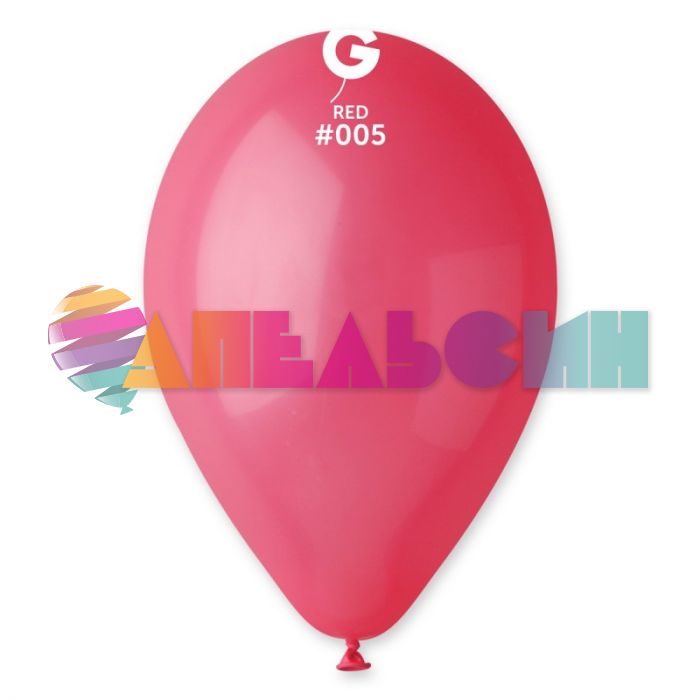 Шар пастель Красный И12"/30см (005) Red 100шт/уп (Италия) 1102-0303