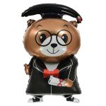Шар фигура Медведь выпускник FL37"/94см (Китай) 180654