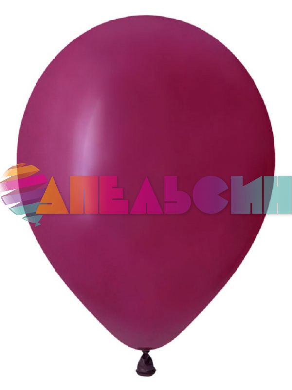 Шар пастель Бордовый DL12"/30см Burgundy бургундия 50шт/уп (Вьетнам) 312253-50