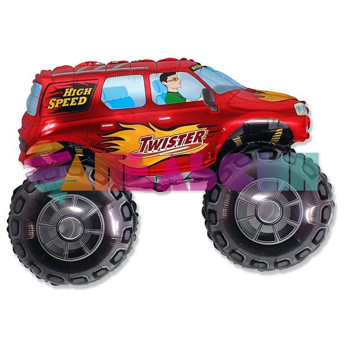Шар фигура Внедорожник Бигфут красный F38"/97см (Испания) 901675R
