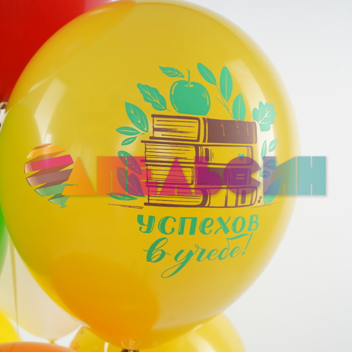 Шар латекс С Днем знаний 12"/30см 50шт/уп (Вьетнам) 312819-50
