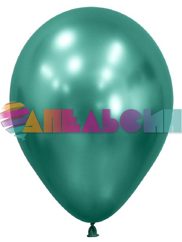 Шар хром Зеленый S12"/30см (931) Reflex Avrora Green 12шт/уп (Колумбия) 212932-бр 415604