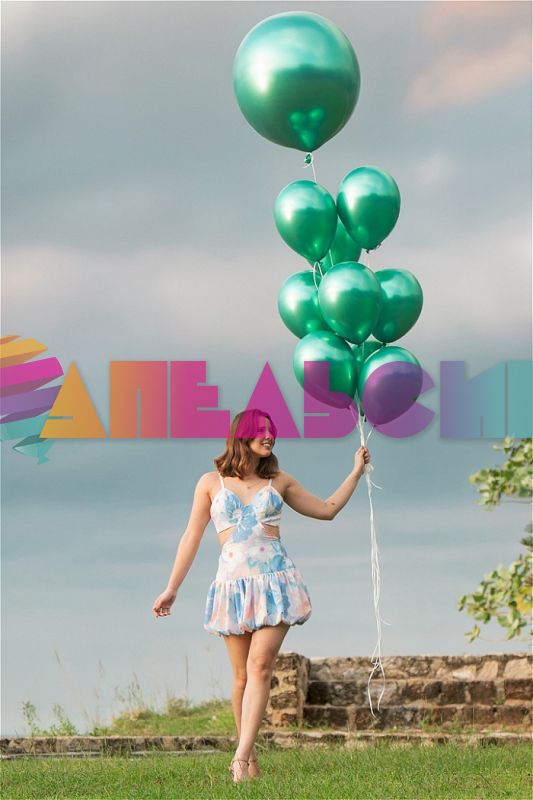 Шар хром Зеленый S12"/30см (931) Reflex Avrora Green 12шт/уп (Колумбия) 212932-бр 415604