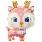 Мини фигура Олененок розовый FL15"/38см (Китай) с клапаном 23621