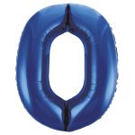 Шар цифра Синий Е40"/102см 0 (Китай) 1207-2965
