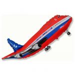 Шар фигура Самолет пассажирский красный F39"/99см (Испания) 901661R