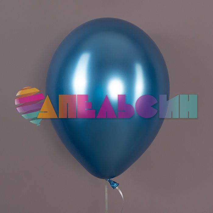 Шар хром Синий 512/12"/30см (K4) Blue 50шт/уп (Китай) 512-12K4