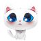 Шар фигура Котенок белый FL32"/81см (Китай) 20125