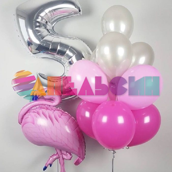 Шар фигура Фламинго розовый FL46"/117см (Китай) А0230 15700