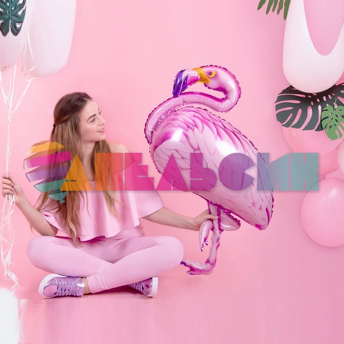 Шар фигура Фламинго розовый FL46"/117см (Китай) А0230 15700