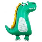 Мини фигура Динозаврик рисованный зеленый FL16"/41см с клапаном (Китай) 17241