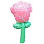 Мини фигура Цветок роза розовый FL17"/43см (Китай) с клапаном 24778