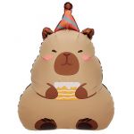 Шар фигура Капибара с тортиком FL27"/69см (Китай) 26403