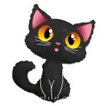 Шар фигура Котенок черный F30"/76см (Испания) 901851