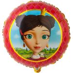 Шар фольга Царевны Дарья Е18"/46см круг (Китай) 1202-3298