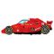 Шар фигура Машина Формула 1 красный F36"/91см (Испания) 901664R