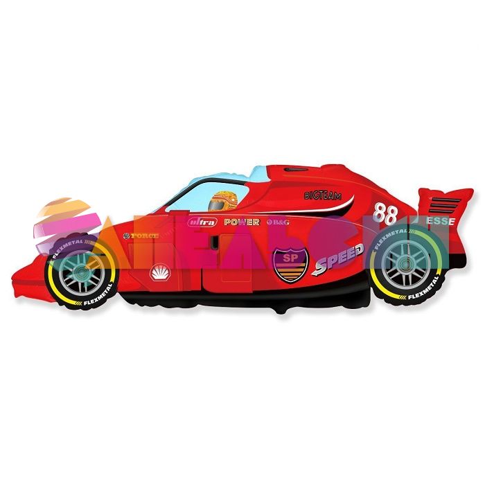 Шар фигура Машина Формула 1 красный F36"/91см (Испания) 901664R