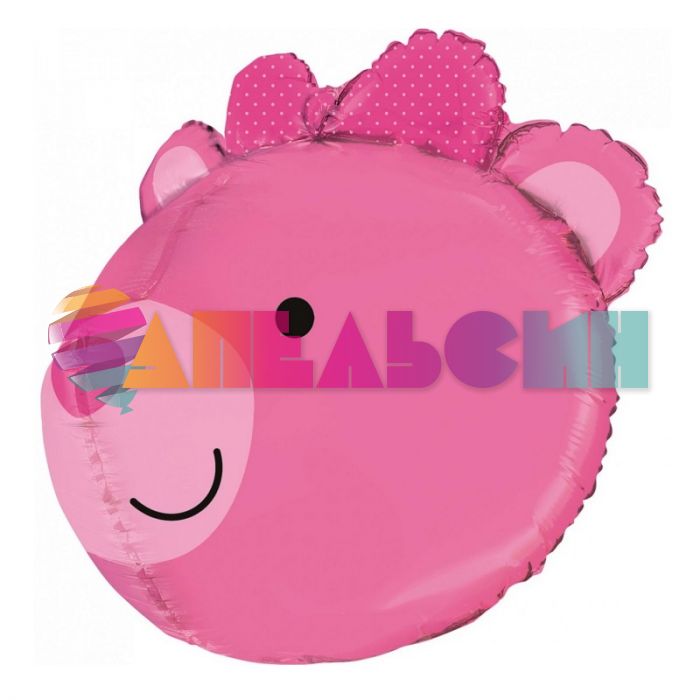 Шар 3D голова Мишка девочка B27"/69см (США) 35259 1207-3475