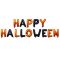 Надпись из шаров HAPPY HALLOWEEN черно-оранжевый 250см FL14"/36см (Китай) 21951