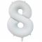 Шар цифра Белый Е26"/66см 8 White (Китай) 1207-4856