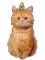 Мини фигура Котик в колпачке FL17"/43см с клапаном (Китай) 26750