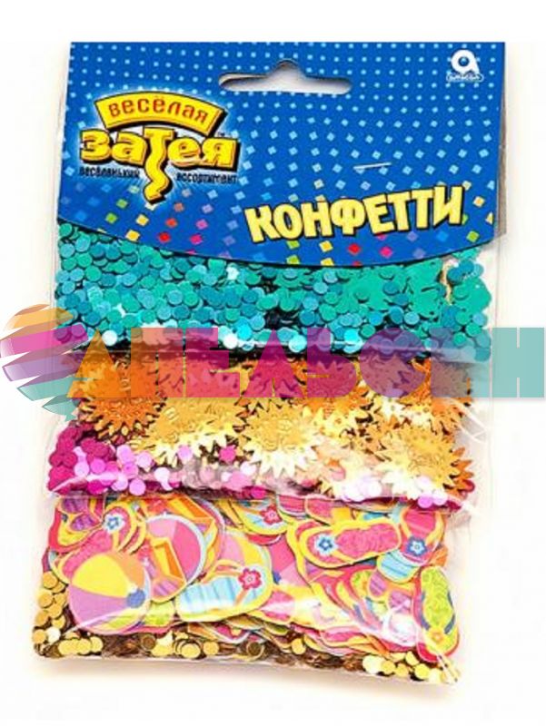 Конфетти Гавайи МИКС 3 вида 34гр пластик 1501-1508