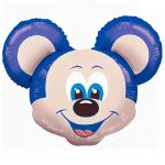 Шар голова Мышонок синий К28"/70см (Мексика) 34957-28
