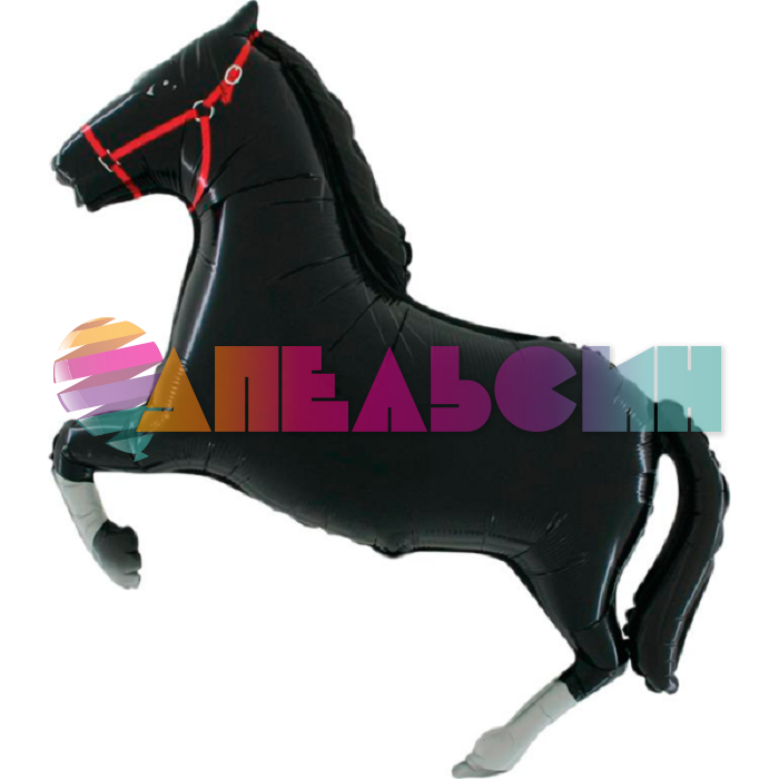 Шар фигура Лошадь черный F31"/79см (Испания) 901625N