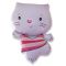 Шар фигура Котенок розовый F30"/76см (Испания) 901671F