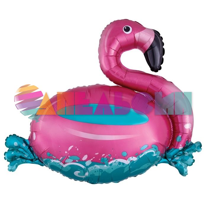 Шар фигура Фламинго на воде FL36"/91см (Китай) 190684-СТОК