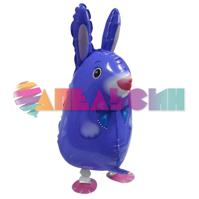 Шар ХОД Кролик синий FL25"/64см (Китай) гелий R367B
