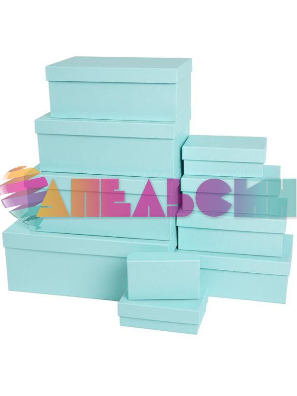 Коробка Голубая бирюза 14х21х9см 2050657-5