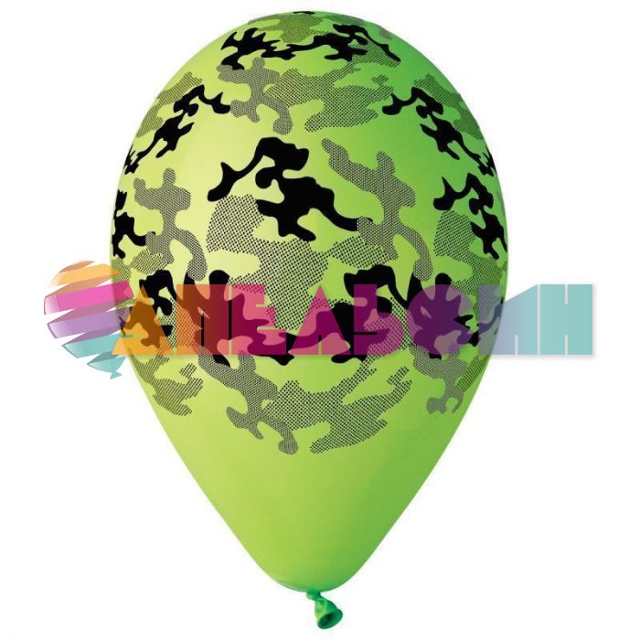 Шар латекс Камуфляж ассорти 12"/30см 25шт/уп (Италия) 930689