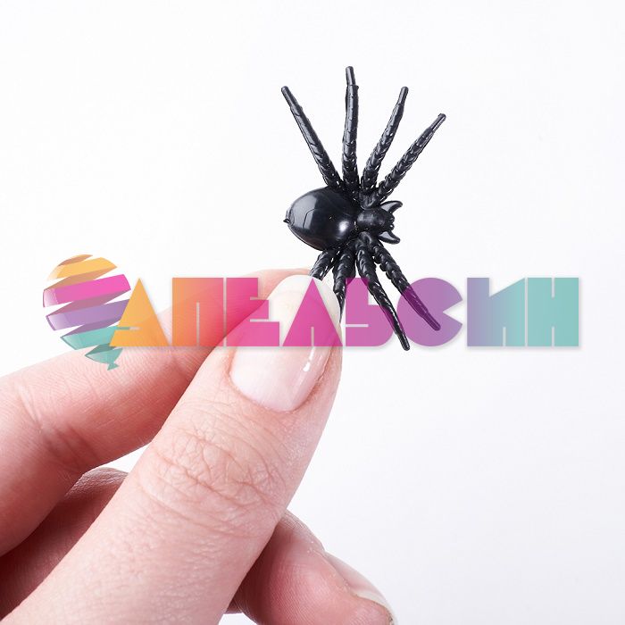 Паук Черный 4,8см 30шт/уп 6232030