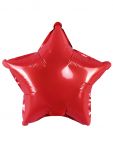 Шар звезда Красный FL10"/25см (Китай) с клапаном 27214-1