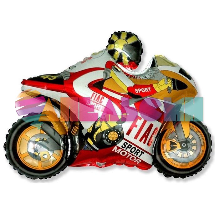 Шар фигура Мотогонщик оранжевый F38"/97см (Испания) 901666NA