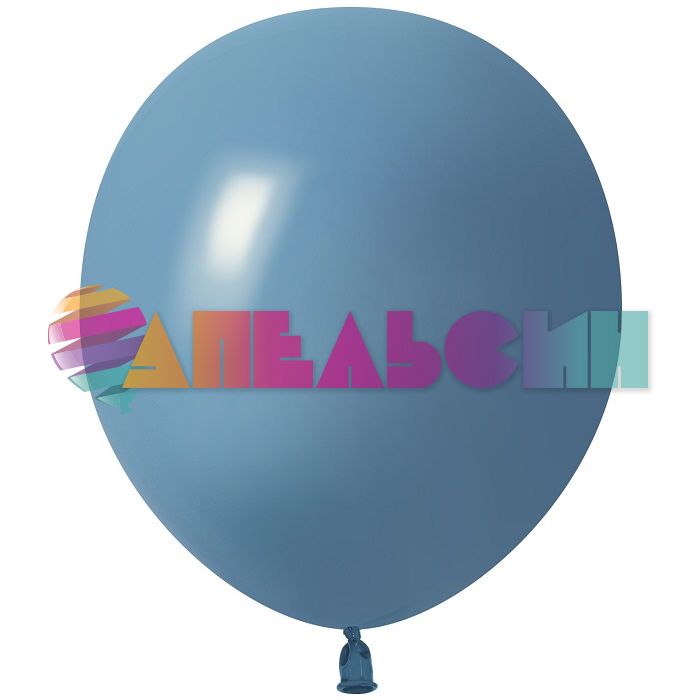Шар пастель Синий 512/10"/25см (P66) Dusk Blue индиго 100шт/уп (Китай) ретро 512-10P66