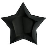 Шар звезда Черный G09"/23см (Италия) 09204K