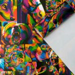 Бумага Pop-art Животные 50х70см 5л/рул глянец 6783160-5