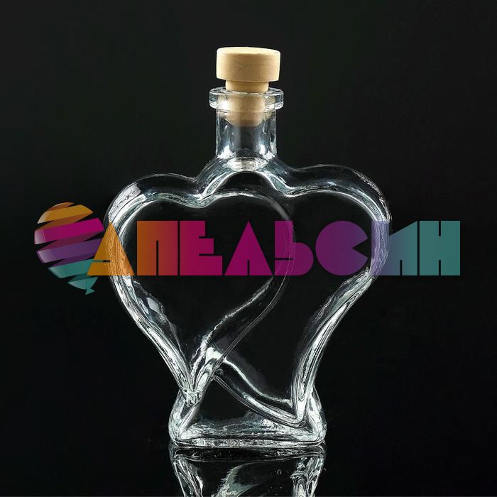 Бутылка Сердца 550мл 13х21х6см 3519720