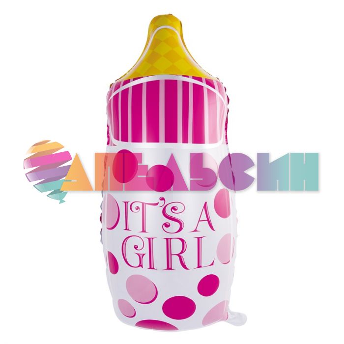 Шар фигура Бутылочка It's a Girl A23"/28см (США) 1207-3625