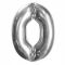 Шар цифра Серебро FL16"/41см 0 (Китай) с клапаном R3180