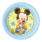 Тарелка Микки Малыш Mickey the Kid 23см 8шт/уп картон 84344-СТОК